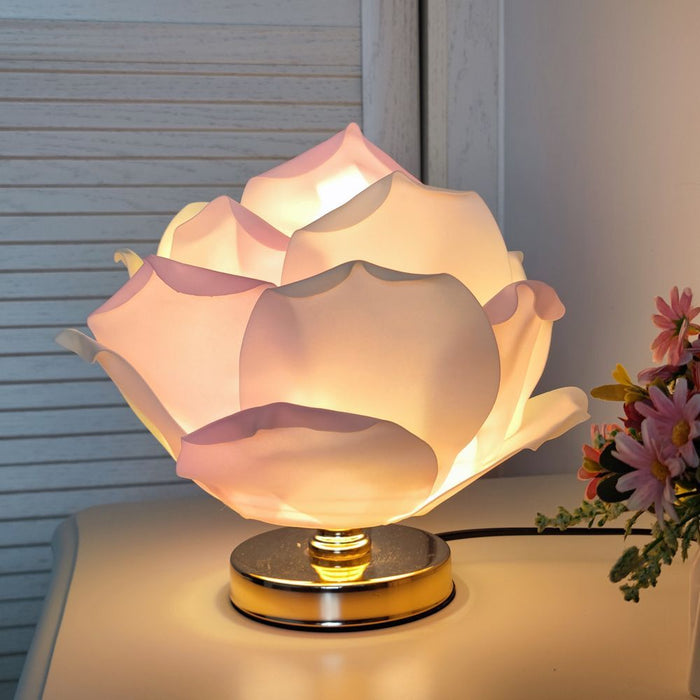 Dimmable Rose Shape Table Lamp – Pink (40 × 28cm)