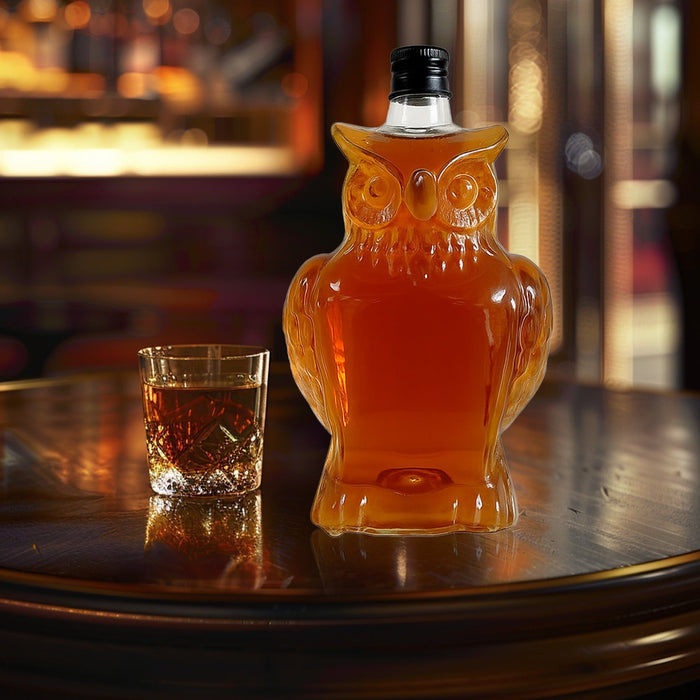 3D Owl Whiskey Decanter Bottle