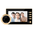 W10 Wireless Video Doorbell Camera – 4.3" LCD Screen, Auto Photo Capture | Peephole Mount