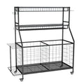 Social Hike Sports Equipment Storage Organiser and Side Rack Garage Trolley
