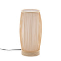 Natural Premium Hand-Woven Bamboo Cylinder Table Lamp – E27 | Ambient Lighting