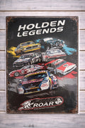 Holden Legends Metal Sign | 30x40cm | Vintage Garage & Man Cave Wall Décor | Australian Motoring