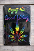 Enjoy The Good Vibes Metal Sign | 20x30cm | Vintage Bar & Man Cave Wall Décor | Garage & Games Room
