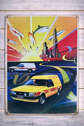Ford Falcon Panel Van Metal Sign | 30x40cm | Retro Garage & Man Cave Wall Décor