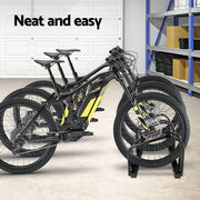 Weisshorn 3-Bike Freestanding Floor Rack – Powder Coated Steel | Black