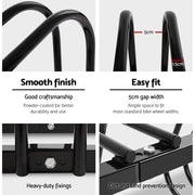 Weisshorn 3-Bike Freestanding Floor Rack – Powder Coated Steel | Black