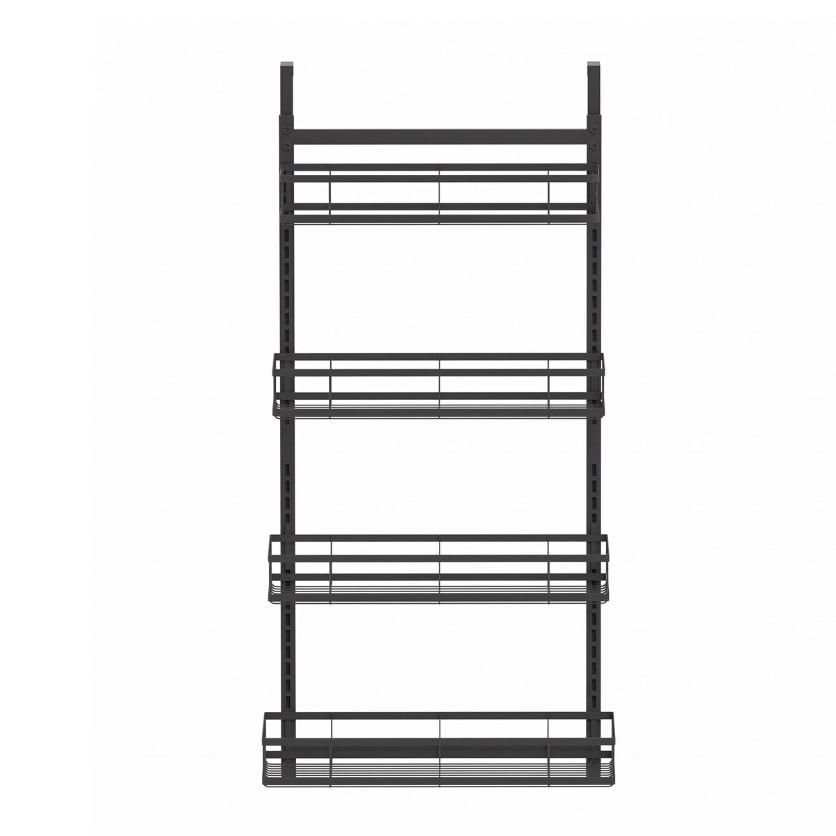 Artiss 4-Tier Over Door Shower Caddy | No Drill | Adjustable | Black