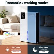 DEVANTI 2000ml Portable Dehumidifier Moisture Absorber Home Bedroom Quiet Remote