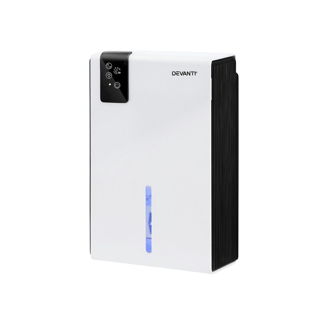 Devanti 2L Dehumidifier & Air Purifier | Quiet | 24Hr Timer | Remote | White