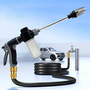 Portable High-Pressure Premium Car Wash Water Gun | 3/4" & 1/2" Adapters | Black