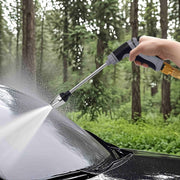 Portable High-Pressure Premium Car Wash Water Gun | 3/4" & 1/2" Adapters | Black