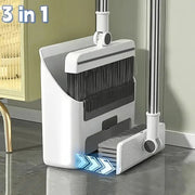 3-in-1 Commercial Cleaning Equipment – Broom, Dustpan & Brush All-in-One