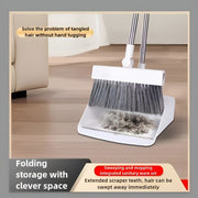3-in-1 Commercial Cleaning Equipment – Broom, Dustpan & Brush All-in-One