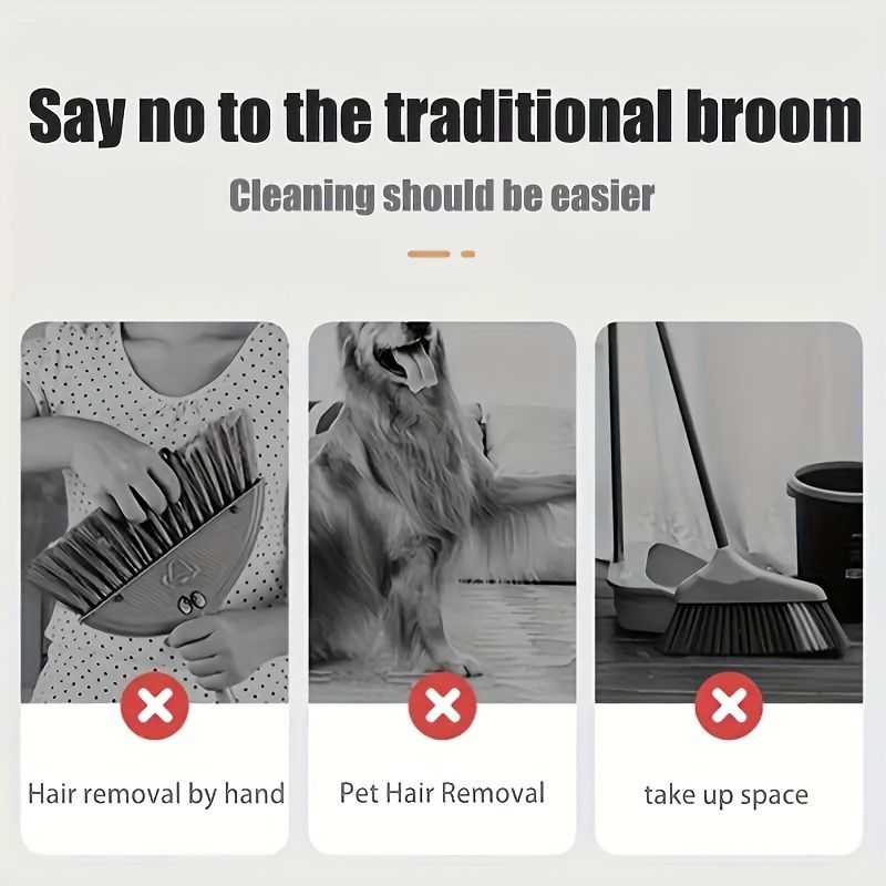 3-in-1 Commercial Cleaning Equipment – Broom, Dustpan & Brush All-in-One