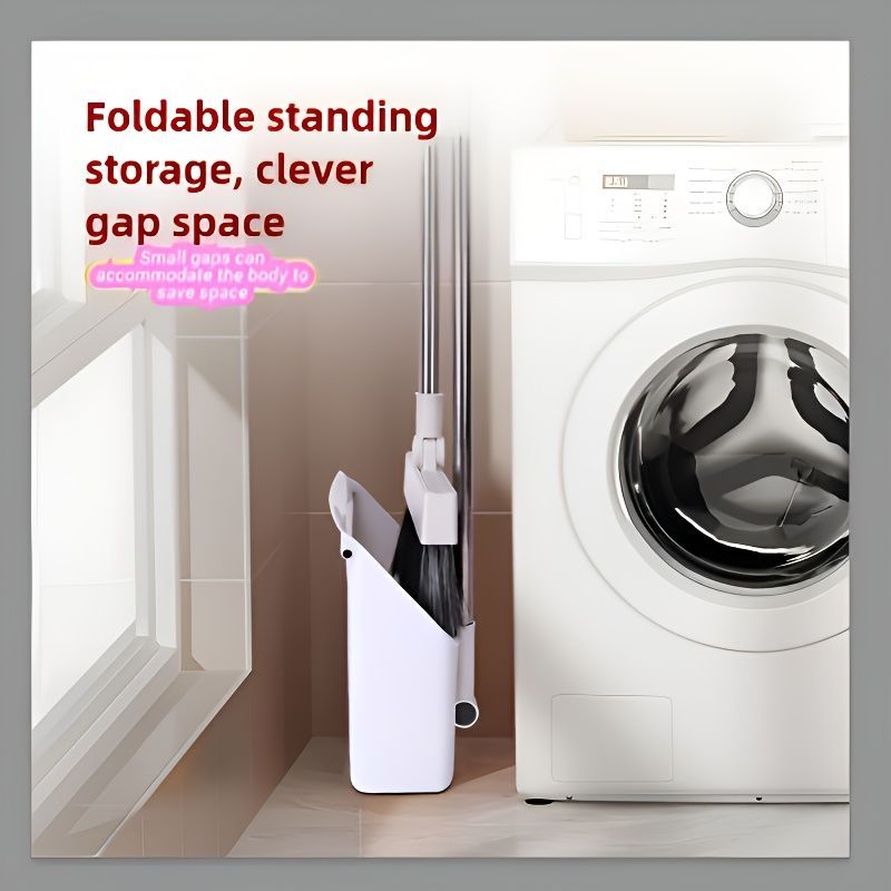 3-in-1 Commercial Cleaning Equipment – Broom, Dustpan & Brush All-in-One