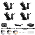 Adjustable LED Mini Spotlights 4-Pack | Dimmable, 12V