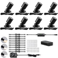 Adjustable LED Mini Spotlights 8-Pack | Dimmable, 12V