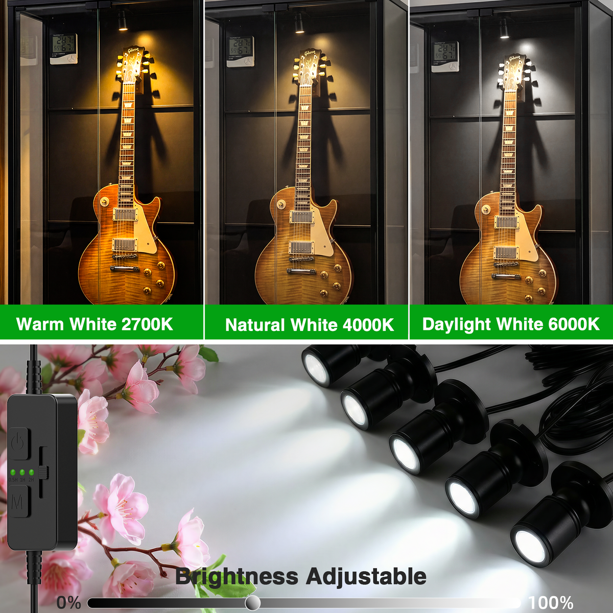 Adjustable LED Mini Spotlights 8-Pack | Dimmable, 12V