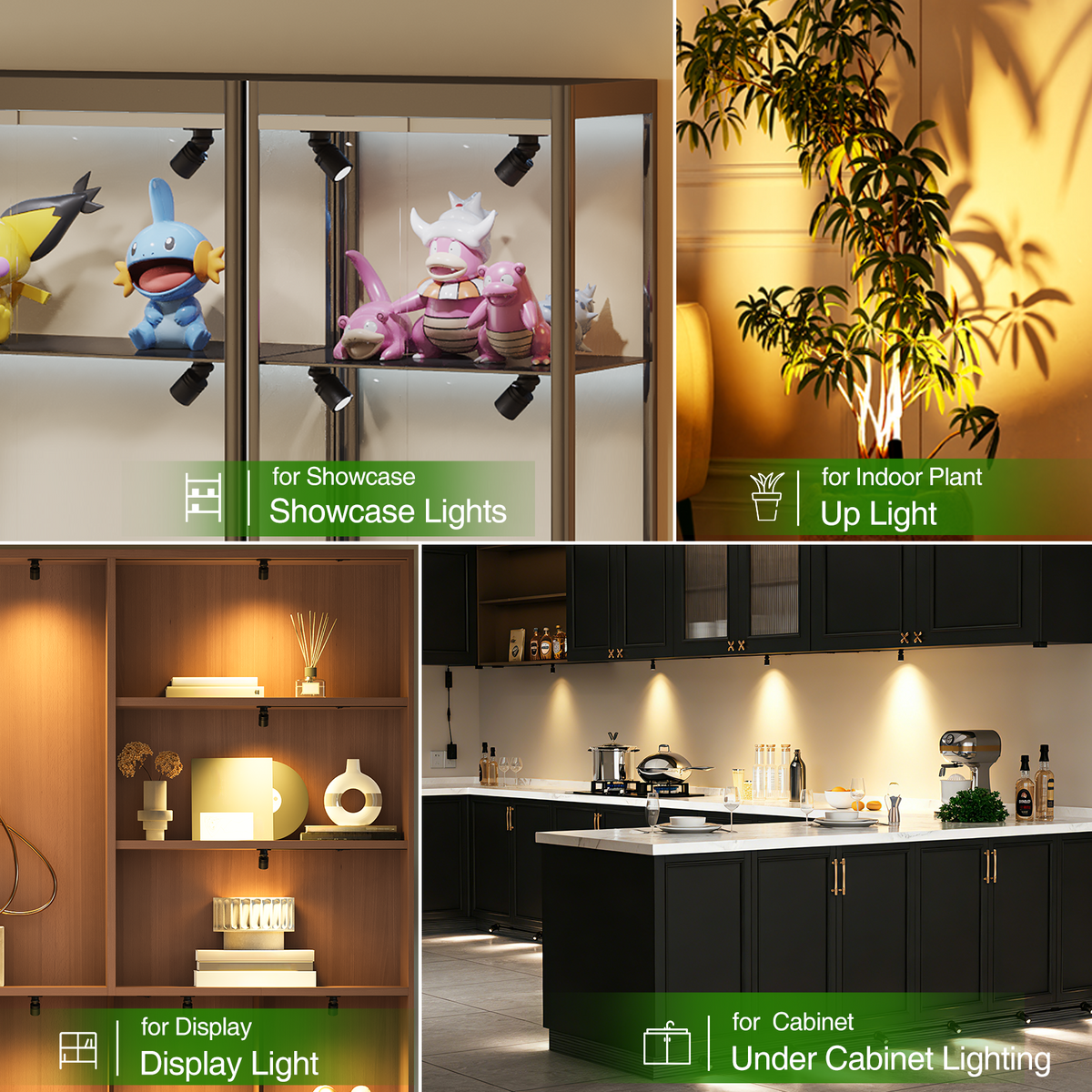 Adjustable LED Mini Spotlights 8-Pack | Dimmable, 12V