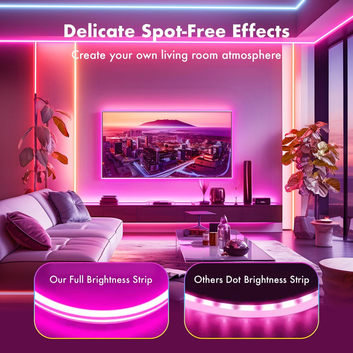 5m RGB LED Neon Rope Light | App & Remote Control, Music Sync