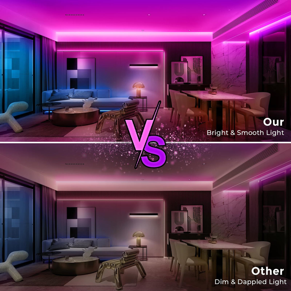5m RGB LED Neon Rope Light | App & Remote Control, Music Sync
