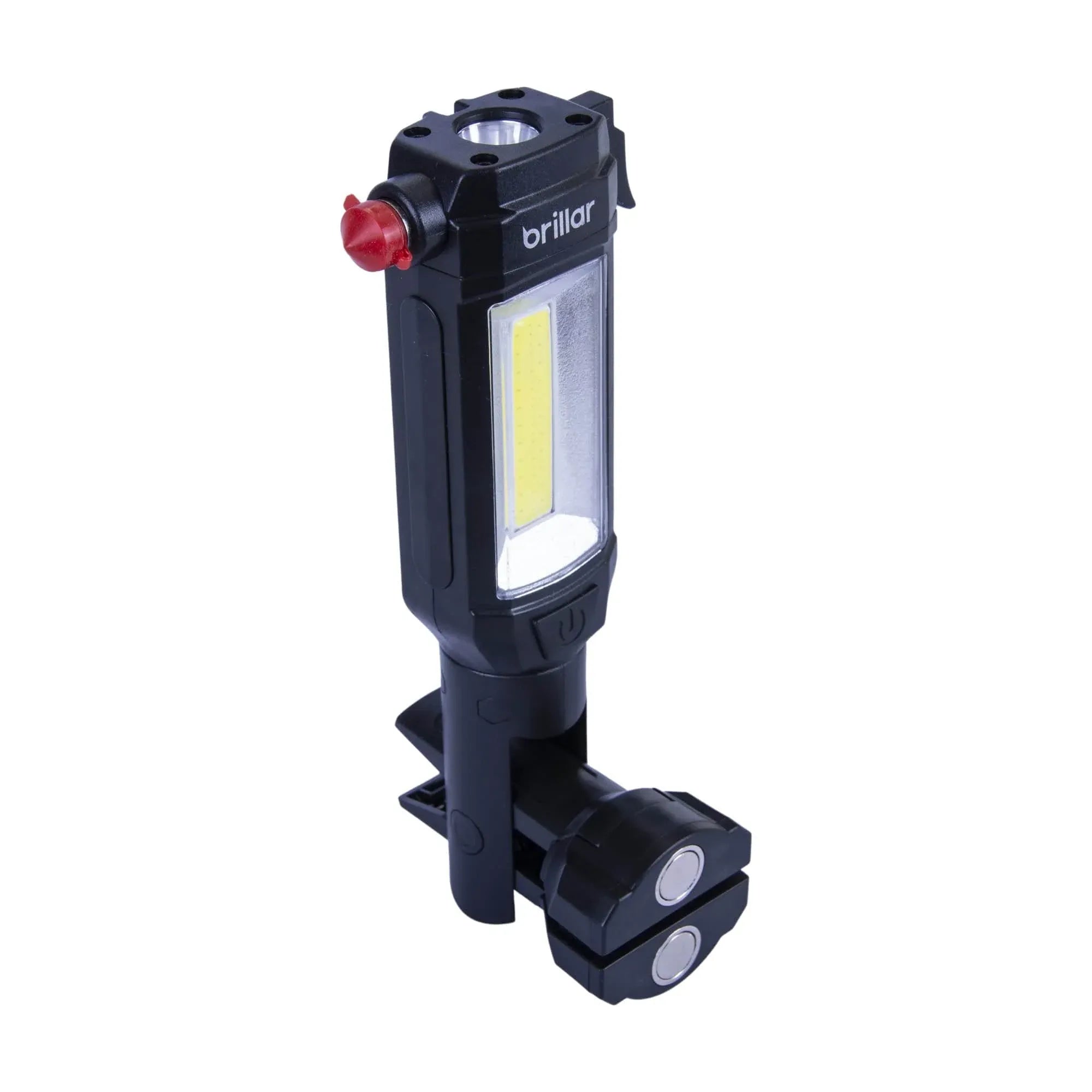Brillar 200 Lumen Emergency Torch – Seatbelt Cutter, Window Breaker & Magnetic Stand | Black