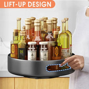 Metal Lazy Susan Turntable – 25.4cm Rotating Shelf | Powder-Coated Steel | Black