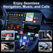 3-in-1 Wireless CarPlay & Android Auto Adapter – 2026 | Dual-Band Wi-Fi | Bluetooth 5.0
