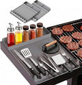 Silicone Grill Tool Mats 2-Pack – BBQ Side Shelf Organiser| 16 x 11.5 inch | Grey