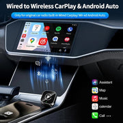 2-in-1 Wireless CarPlay & Android Auto Adapter – Wired to Wireless | Compact USB