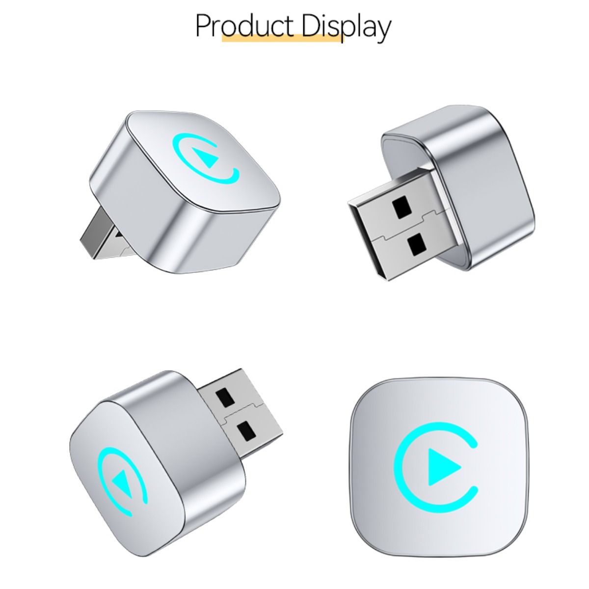 2-in-1 Wireless CarPlay & Android Auto Smart Car Connector | Wired to Wireless | Cable-Free | Universal Fit