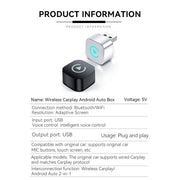 2-in-1 Wireless CarPlay & Android Auto Smart Car Connector | Wired to Wireless | Cable-Free | Universal Fit