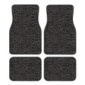 Premium Car Floor Mats 4-Piece Set | Universal Fit Cars SUVs Trucks | Front & Rear | Leopard Print