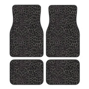 Premium Car Floor Mats 4-Piece Set | Universal Fit Cars SUVs Trucks | Front & Rear | Leopard Print