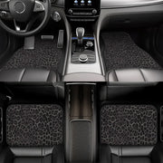Premium Car Floor Mats 4-Piece Set | Universal Fit Cars SUVs Trucks | Front & Rear | Leopard Print