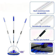 Telescopic Car Wash Brush – Detachable 2-in-1 Microfibre | Extends to 160cm