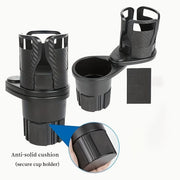 2-in-1 Adjustable Car Cup Holder Extender | Fits Large Water Bottles & Tumblers | Universal Fit