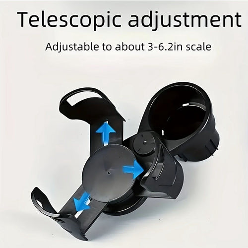 2-in-1 Adjustable Car Cup Holder Extender | Fits Large Water Bottles & Tumblers | Universal Fit