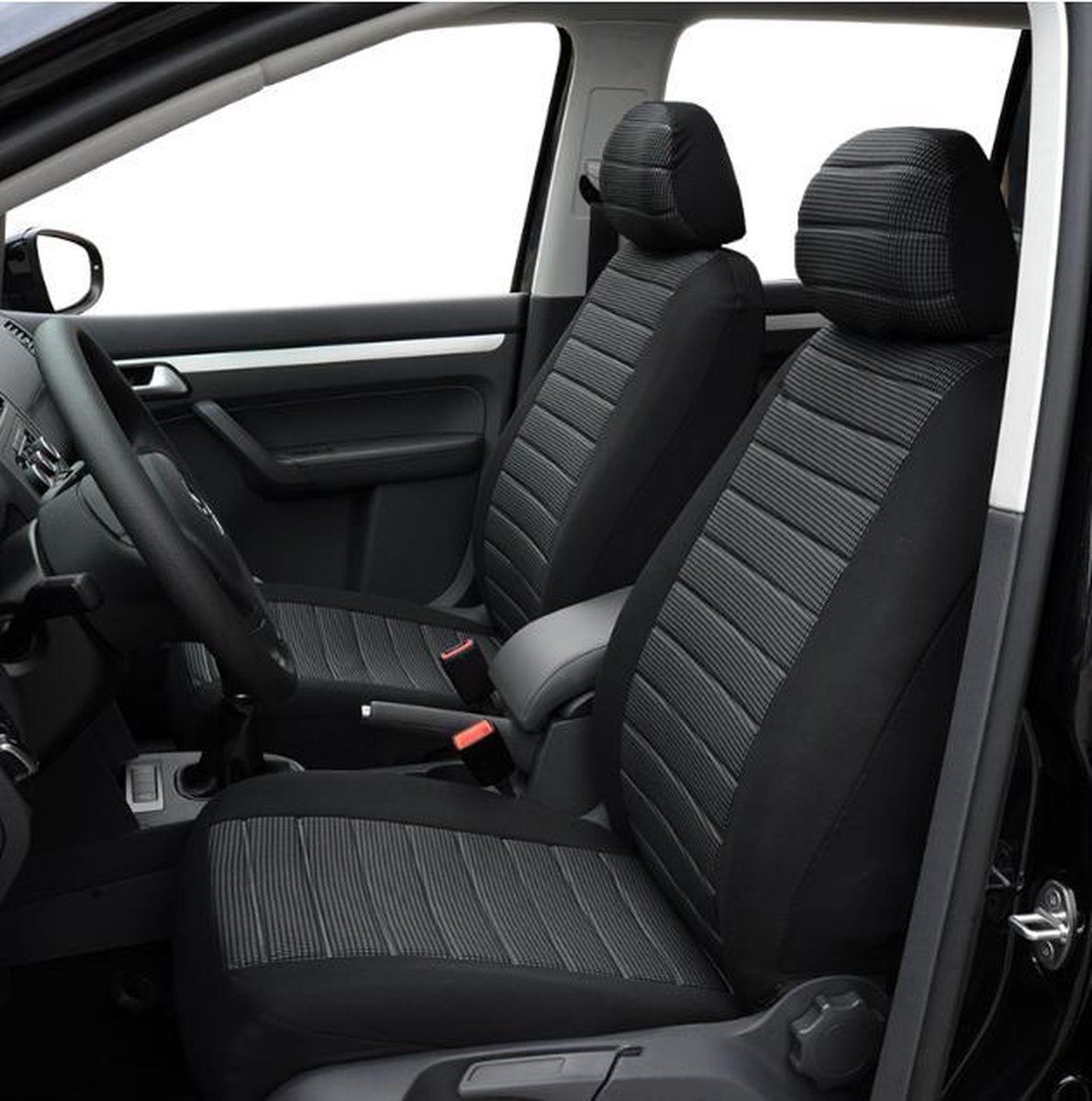 Universal Front Car Seat Covers – Grey (2-Seat Set)