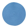 Round Braided Placemats Table Mats for Dining Tables Woven Washable Non-Slip Place mats 15 inch A