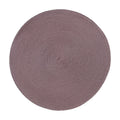Round Braided Placemats Table Mats for Dining Tables Woven Washable Non-Slip Place mats 15 inch D