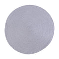 Round Braided Placemats Table Mats for Dining Tables Woven Washable Non-Slip Place mats 15 inch E