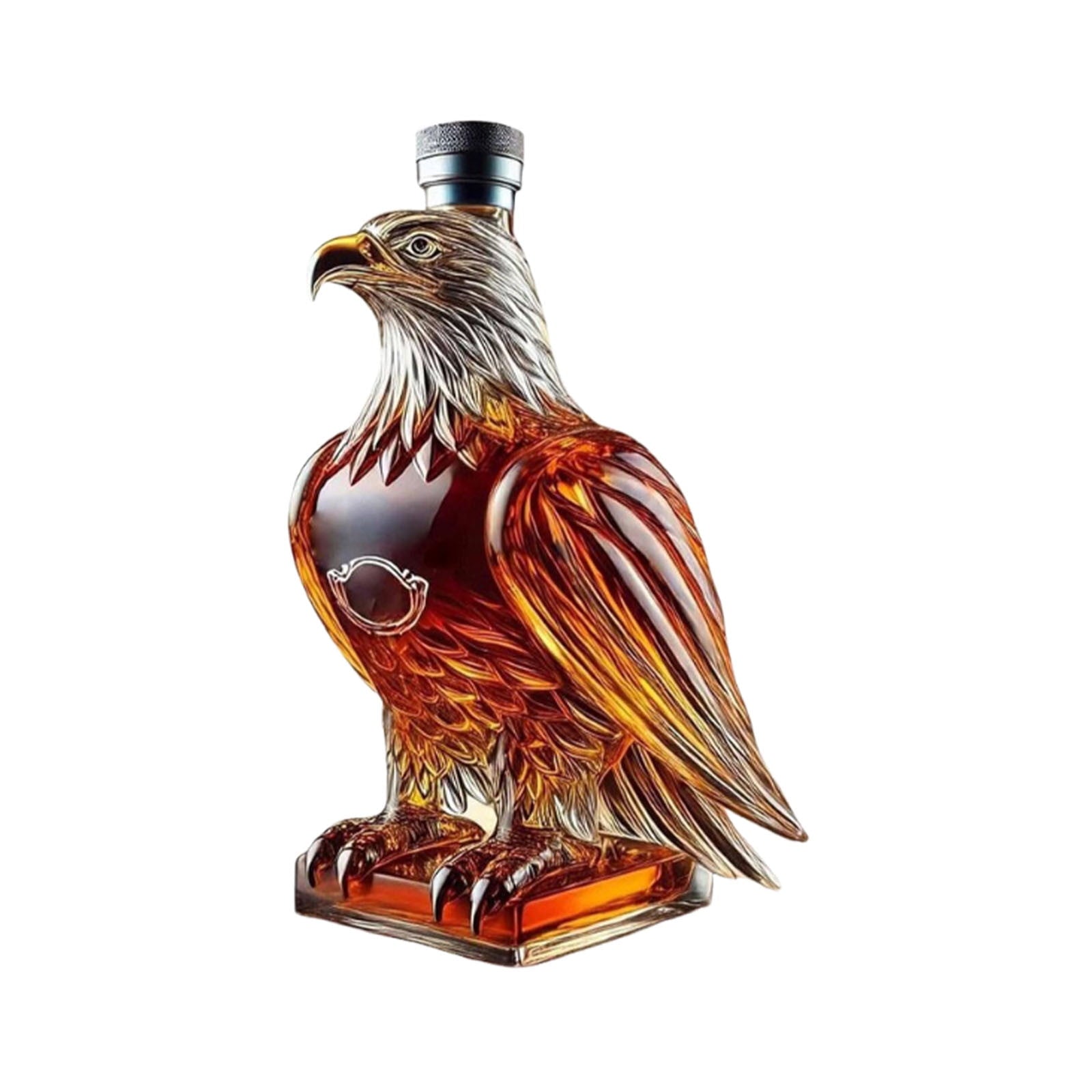Wolf Whiskey Bottle, Funny Wolf Whiskey Bottle, 3D Wolf Shape Glass, Wine Decanter for Men Dad, Home Bar Dachshund Lover Decor C