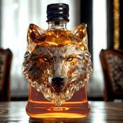Wolf Whiskey Bottle, Funny Wolf Whiskey Bottle, 3D Wolf Shape Glass, Wine Decanter for Men Dad, Home Bar Dachshund Lover Decor D