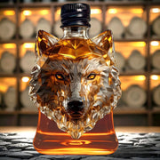Wolf Whiskey Bottle, Funny Wolf Whiskey Bottle, 3D Wolf Shape Glass, Wine Decanter for Men Dad, Home Bar Dachshund Lover Decor D