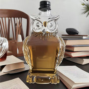 Wolf Whiskey Bottle, Funny Wolf Whiskey Bottle, 3D Wolf Shape Glass, Wine Decanter for Men Dad, Home Bar Dachshund Lover Decor F