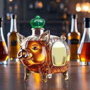Wolf Whiskey Bottle, Funny Wolf Whiskey Bottle, 3D Wolf Shape Glass, Wine Decanter for Men Dad, Home Bar Dachshund Lover Decor I