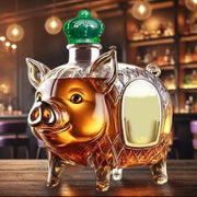 Wolf Whiskey Bottle, Funny Wolf Whiskey Bottle, 3D Wolf Shape Glass, Wine Decanter for Men Dad, Home Bar Dachshund Lover Decor I
