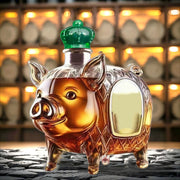 Wolf Whiskey Bottle, Funny Wolf Whiskey Bottle, 3D Wolf Shape Glass, Wine Decanter for Men Dad, Home Bar Dachshund Lover Decor I