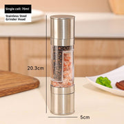 2-in-1 Salt & Pepper Grinder – Dual Ceramic Core, Adjustable Coarseness | Stainless Steel